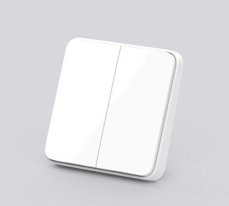 Умный настенный выключатель Mijia Smart Wall Switch DHKG02ZM двухклавишный  (White) - 1
