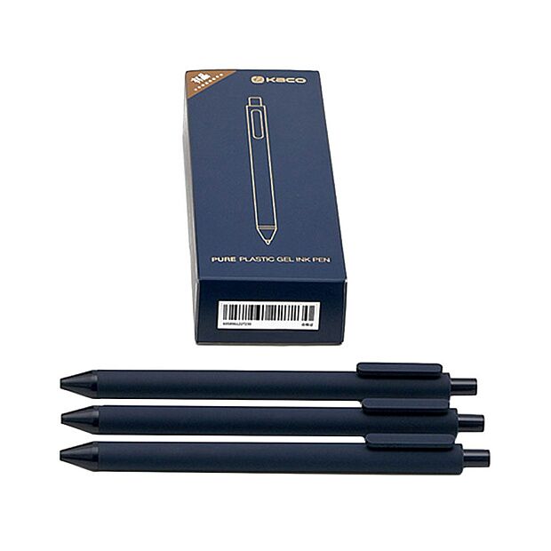 Набор гелевых ручек Kaco Pure Plastic Gel Ink Pen 10 Pack (Blue) - 4