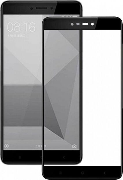 Защитное стекло с рамками для Xiaomi Redmi Note 4X (Black/Черный) 