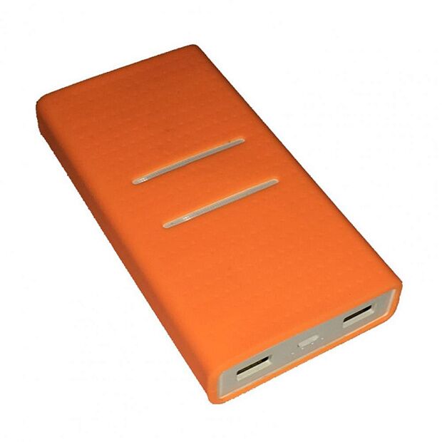 Силиконовый чехол для Xiaomi Mi Power Bank 2 20000 mAh (Orange/Оранжевый) - 4
