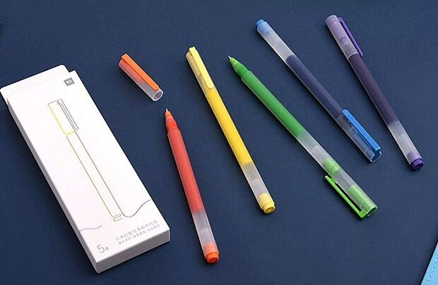 Набор гелевых ручек Xiaomi MI Jumbo Colourful Pen MJZXB03WC 5 шт. - 5