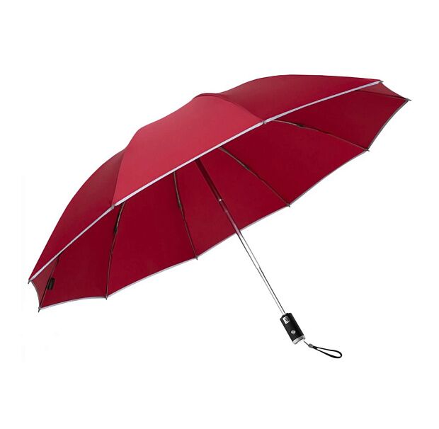 Зонт с фонариком Zuodu Reverse Folding Umbrella (Red) - 2