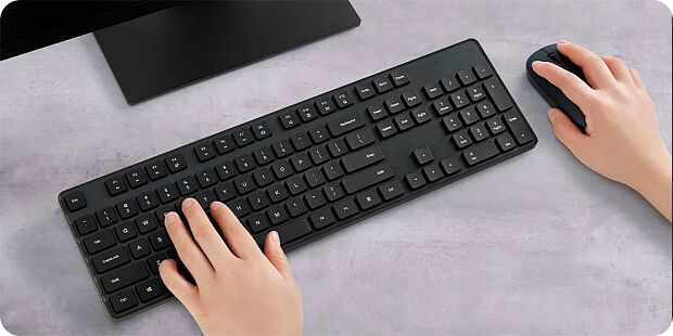 Комплект (компьютерная клавиатура и мышь) Xiaomi Mi Wireless Keyboard And Mouse Set (Black/Черный) - 7