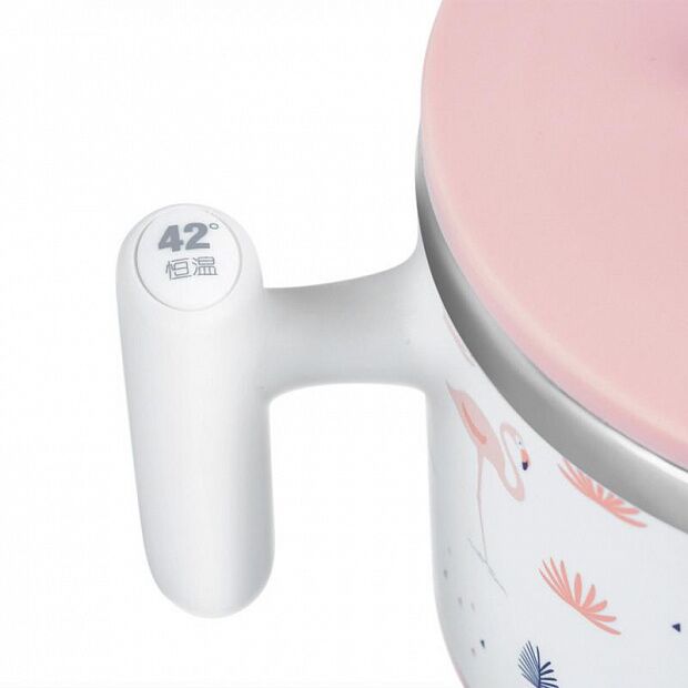 Термотарелка для еды Xiaomi Luxury court Intelligent Constant Temperature Food Bowl (Pink/Розовый) - 3