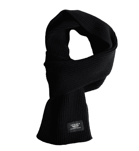 Шарф Friend Only Fashion Warm Velvet Knit Scarf (Black/Черный) 