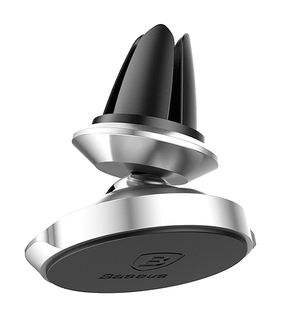 Держатель для смартфона Baseus Small Ears Series Magnetic Suction (Air Outlet) (Silver/Серебристый) - 4